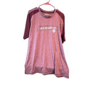Champion Elite Texas Aggie Collarless Burgundy T-Shirt-2XL